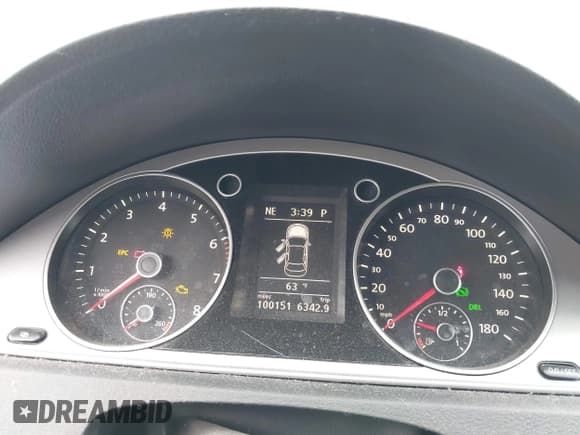 ✅ 2012 Volkswagen CC Sport • VIN: WVWMN7AN4CE512888 • Lot: 42353410. Listed on IAAI with 100,151 mi. Free auction sales archive from the USA and detailed vehicle history report at DreamBid. Image 7.