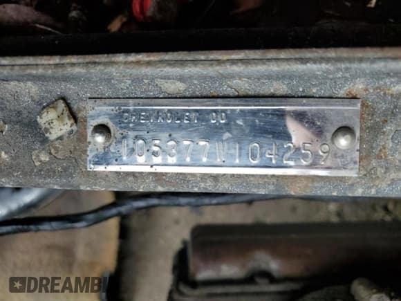 ✅ 1967 Chevrolet Corvair • VIN: 105377W104259 • Лот: 70085654. Опубликован ранее на Copart с пробегом Не указан. Бесплатный доступ к архиву аукционных продаж из США и подробный отчёт об истории автомобиля на DreamBid. Изображение 13.