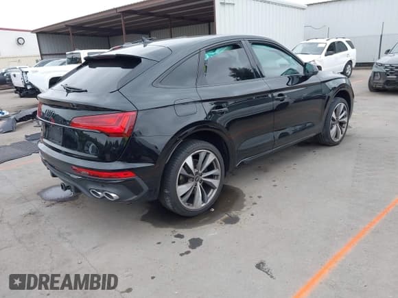 ✅ 2023 Audi SQ5 Sportback Premium Plus • VIN: WA124AFY1P2155925 • Lot: 42431142. Listed on IAAI with Not provided. Free auction sales archive from the USA and detailed vehicle history report at DreamBid. Image 4.