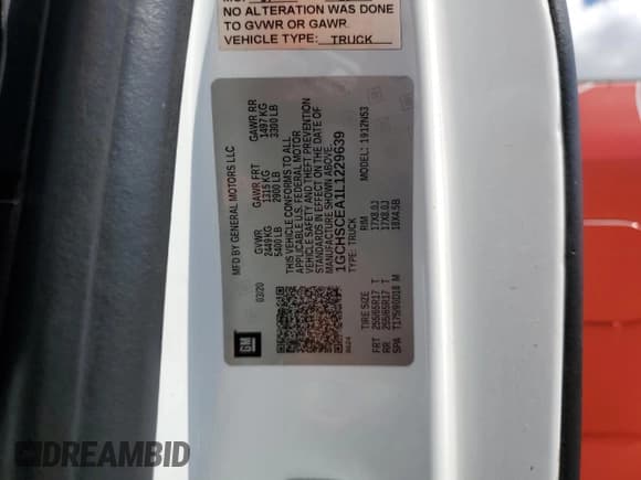 ✅ 2020 Chevrolet Colorado 2WD LT • VIN: 1GCHSCEA1L1229639 • Лот: 90886985. Опубликован ранее на Copart с пробегом 152 993 миль. Бесплатный доступ к архиву аукционных продаж из США и подробный отчёт об истории автомобиля на DreamBid. Изображение 12.