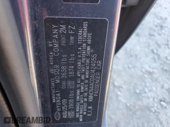 ✅ 2010 Hyundai Accent GLS • VIN: KMHCN4AC0AU424055 • Лот: 89149365. Опубликован ранее на Copart с пробегом 144 754 миль. Бесплатный доступ к архиву аукционных продаж из США и подробный отчёт об истории автомобиля на DreamBid. Изображение 12.