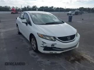 ✅ 2013 Honda Civic LX • VIN: 19XFB2F59DE094301 • Lot: 43892777. Listed on IAAI with 31,705 mi. Free auction sales archive from the USA and detailed vehicle history report at DreamBid. Image 1.