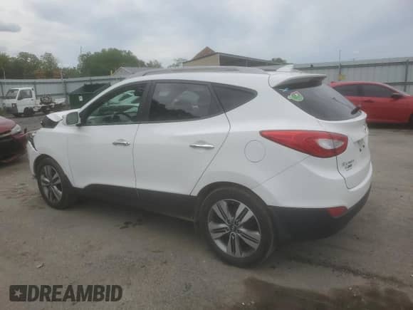 2014 Hyundai Tucson SE z VIN KM8JU3AG7EU821288, wystawiony jako Copart lot #58254885 z przebiegiem 104 614 mil mil oraz Szkoda całkowita • Salvage title. Historia ofert i sprzedaży dostępna na DreamBid. Obrazek 2.