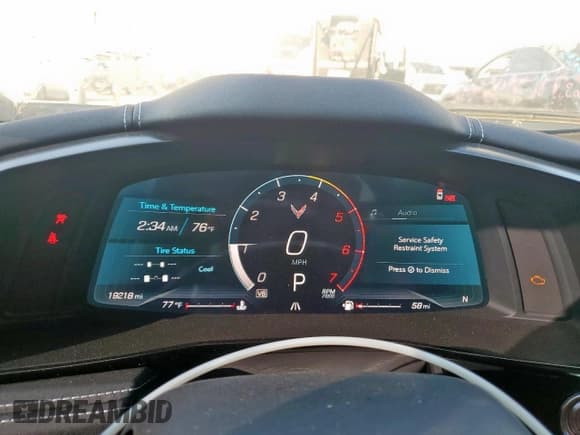 ✅ 2024 Chevrolet Corvette 1LT • VIN: 1G1YA2D46R5125134 • Lot: 82190105. Listed on Copart with 19,218 mi. Free auction sales archive from the USA and detailed vehicle history report at DreamBid. Image 9.