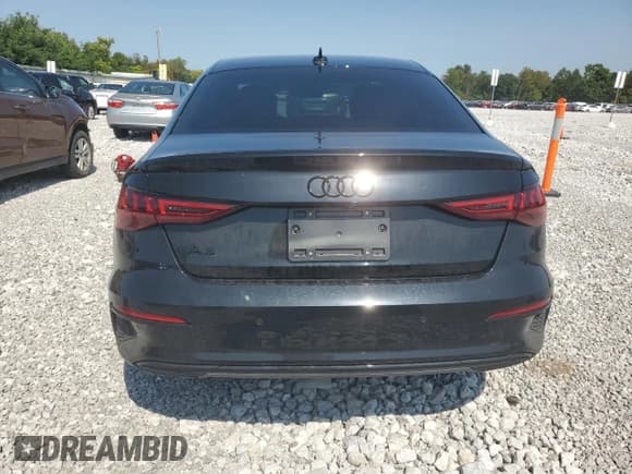 ✅ 2023 Audi A3 Premium Plus • VIN: WAUBUDGY6PA132312 • Lot: 71165924. Listed on Copart with 12,834 mi. Free auction sales archive from the USA and detailed vehicle history report at DreamBid. Image 6.