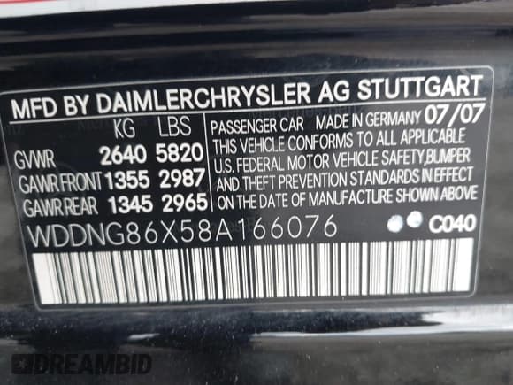 ✅ 2008 Mercedes-Benz S 550 • VIN: WDDNG86X58A166076 • Lot: 43212067. Wystawiony na IAAI z przebiegiem 138 537 mil. Bezpłatny archiwum sprzedaży aukcyjnych z USA i szczegółowy raport historii pojazdu na DreamBid. Zdjęcie 9.