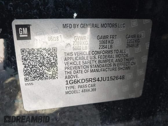 ✅ 2018 Cadillac CT6 Luxury AWD • VIN: 1G6KD5RS4JU152648 • Lot: 43258769. Wystawiony na IAAI z przebiegiem 87 002 mil. Bezpłatny archiwum sprzedaży aukcyjnych z USA i szczegółowy raport historii pojazdu na DreamBid. Zdjęcie 9.