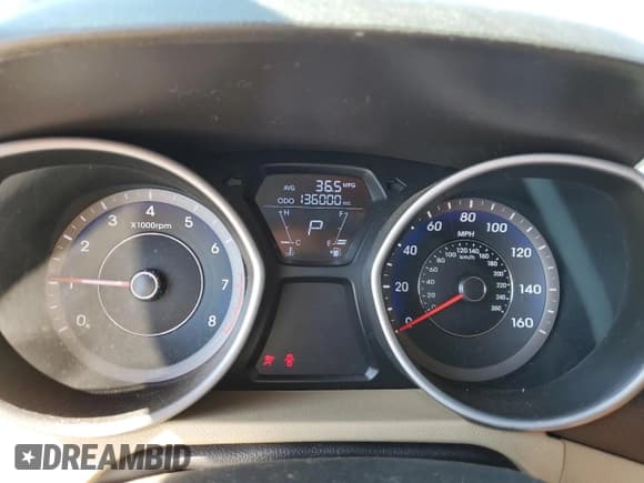 ✅ 2013 Hyundai Elantra GLS • VIN: KMHDH4AE3DU843678 • Lot: 86872015. Listed on Copart with 136,000 mi. Free auction sales archive from the USA and detailed vehicle history report at DreamBid. Image 9.