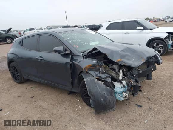 2019 Hyundai Veloster Premium with VIN KMHTG6AF0KU006614, listed as a IAAI auction lot 41329224 with 65,841 mi miles and . Bid and sale history available at DreamBid. Image 14.