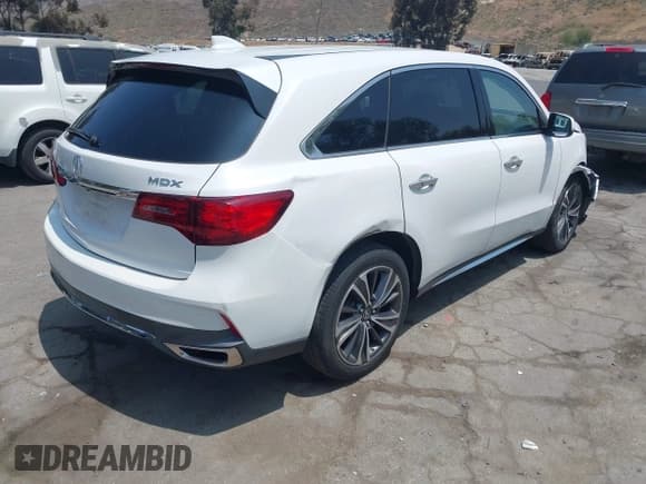 ✅ 2020 Acura MDX Technology • VIN: 5J8YD3H54LL001794 • Lot: 42163756. Listed on IAAI with 51,025 mi. Free auction sales archive from the USA and detailed vehicle history report at DreamBid. Image 4.