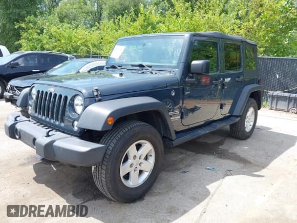 ✅ 2018 Jeep Wrangler Unlimited Sport S • VIN: 1C4BJWDG4JL848222 • Лот: 42817209. Опубликован ранее на IAAI с пробегом 64 297 миль. Бесплатный доступ к архиву аукционных продаж из США и подробный отчёт об истории автомобиля на DreamBid. Изображение 2.
