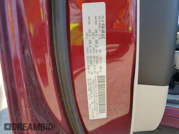 ✅ 2017 Chrysler Pacifica Limited • VIN: 2C4RC1GG8HR643270 • Lot: 80824515. Listed on Copart with 112,378 mi. Free auction sales archive from the USA and detailed vehicle history report at DreamBid. Image 14.