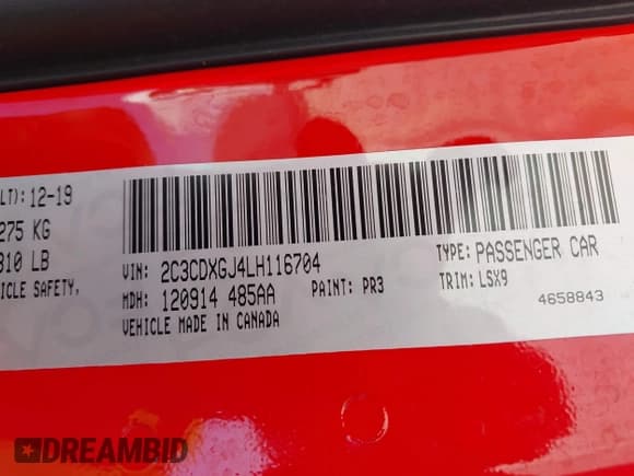✅ 2020 Dodge Charger Scat Pack • VIN: 2C3CDXGJ4LH116704 • Lot: 43102564. Wystawiony na IAAI z przebiegiem 79 638 mil. Bezpłatny archiwum sprzedaży aukcyjnych z USA i szczegółowy raport historii pojazdu na DreamBid. Zdjęcie 9.