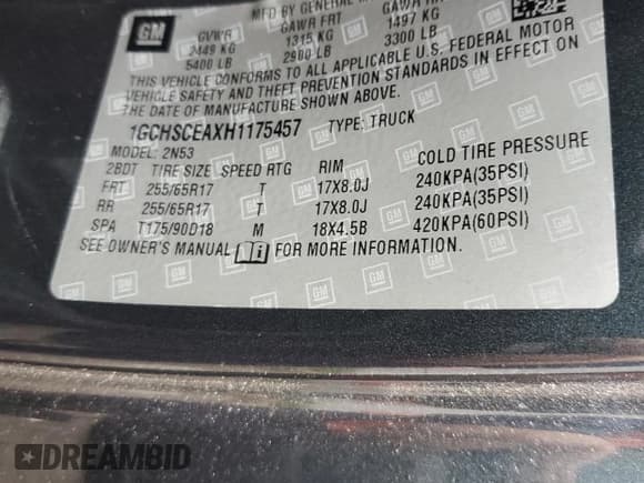 ✅ 2017 Chevrolet Colorado 2WD LT • VIN: 1GCHSCEAXH1175457 • Lot: 80339974. Wystawiony na Copart z przebiegiem 63 858 mil. Bezpłatny archiwum sprzedaży aukcyjnych z USA i szczegółowy raport historii pojazdu na DreamBid. Zdjęcie 14.