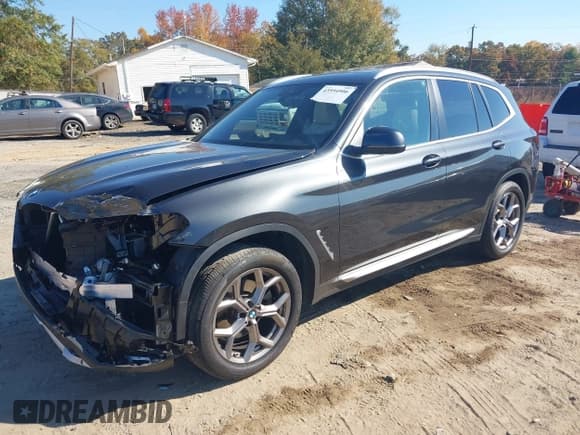 ✅ 2022 BMW X3 xDrive30i • VIN: 5UX53DP05N9L24542 • Lot: 43594906. Listed on IAAI with 34,073 mi. Free auction sales archive from the USA and detailed vehicle history report at DreamBid. Image 2.