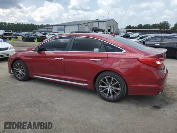 2016 Hyundai Sonata Sport with VIN 5NPE34AF9GH427438, listed as a Copart auction lot 66617765 with 90,603 mi miles and Salvage title. Bid and sale history available at DreamBid. Image 2.