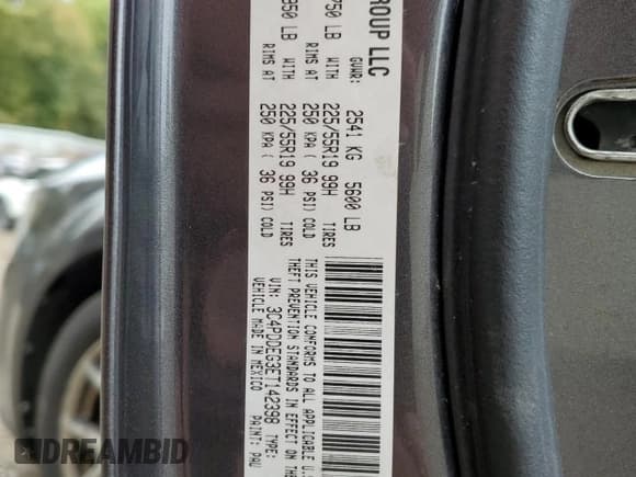 ✅ 2014 Dodge Journey R/T • VIN: 3C4PDDEG3ET142398 • Лот: 81023055. Опубликован ранее на Copart с пробегом 142 920 миль. Бесплатный доступ к архиву аукционных продаж из США и подробный отчёт об истории автомобиля на DreamBid. Изображение 13.