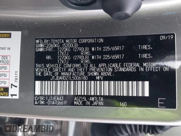 ✅ 2020 Lexus NX 300 • VIN: JTJDARDZ1L5006180 • Лот: 43653276. Опубликован ранее на IAAI с пробегом 38 838 миль. Бесплатный доступ к архиву аукционных продаж из США и подробный отчёт об истории автомобиля на DreamBid. Изображение 9.