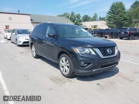 ✅ 2018 Nissan Pathfinder SL • VIN: 5N1DR2MM0JC604773 • Lot: 42819184. Wystawiony na IAAI z przebiegiem 216 384 mil. Bezpłatny archiwum sprzedaży aukcyjnych z USA i szczegółowy raport historii pojazdu na DreamBid. Zdjęcie 1.