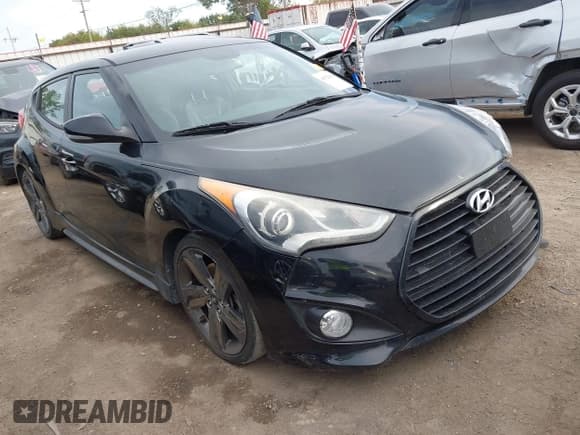 ✅ 2015 Hyundai Veloster Turbo • VIN: KMHTC6AE4FU238948 • Lot: 43525056. Listed on IAAI with 90,835 mi. Free auction sales archive from the USA and detailed vehicle history report at DreamBid. Image 1.