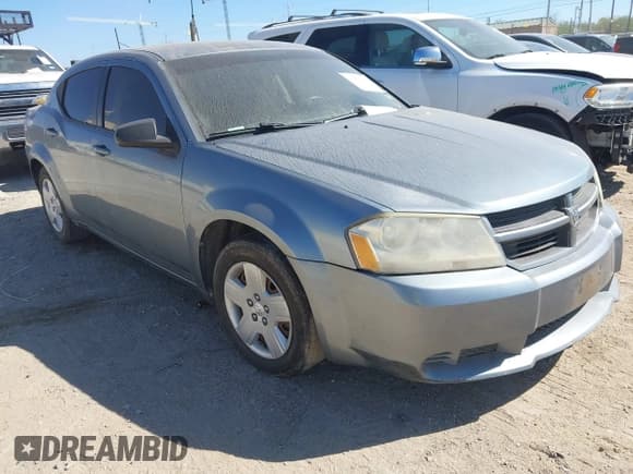 ✅ 2010 Dodge Avenger SXT • VIN: 1B3CC4FB2AN203322 • Lot: 43564507. Listed on IAAI with 203,277 mi. Free auction sales archive from the USA and detailed vehicle history report at DreamBid. Image 1.