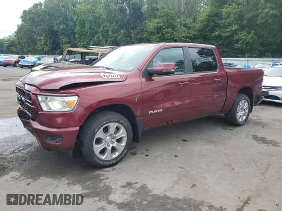 2024 Ram 1500 Big Horn с VIN 1C6RRFFG9RN207711, выставлен на аукционе Copart как лот 64168545 с пробегом 12 757 миль миль и Списание • Salvage title. История ставок и продаж доступна на DreamBid. Изображение 1.