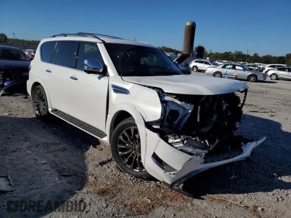 ✅ 2024 Nissan Armada Platinum • VIN: JN8AY2DA6R9415557 • Lot: 86663825. Listed on Copart with 23,739 mi. Free auction sales archive from the USA and detailed vehicle history report at DreamBid. Image 4.