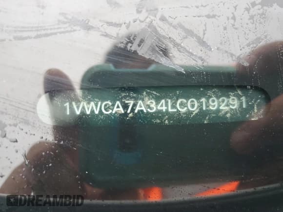 ✅ 2020 Volkswagen Passat SEL • VIN: 1VWCA7A34LC019291 • Lot: 63822985. Listed on Copart with 76,250 mi. Free auction sales archive from the USA and detailed vehicle history report at DreamBid. Image 12.