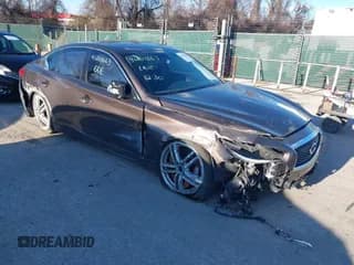 ✅ 2014 Infiniti Q50 Hybrid Premium • VIN: JN1AV7AR3EM700237 • Lot: 41201663. Listed on IAAI with 144,060 mi. Free auction sales archive from the USA and detailed vehicle history report at DreamBid. Image 1.