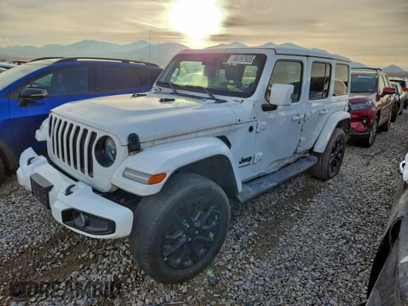 ✅ 2021 Jeep Wrangler Unlimited Sahara High Altitude • VIN: 1C4HJXEN5MW748985 • Lot: 94197935. Wystawiony na Copart z przebiegiem 46 672 mil. Bezpłatny archiwum sprzedaży aukcyjnych z USA i szczegółowy raport historii pojazdu na DreamBid. Zdjęcie 1.