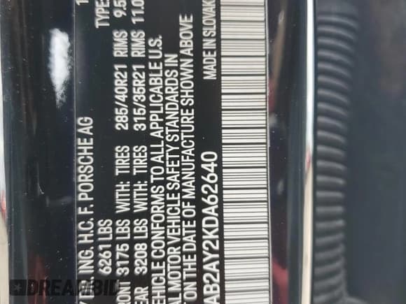 ✅ 2019 Porsche Cayenne S • VIN: WP1AB2AY2KDA62640 • Lot: 70384665. Wystawiony na Copart z przebiegiem 65 213 mil. Bezpłatny archiwum sprzedaży aukcyjnych z USA i szczegółowy raport historii pojazdu na DreamBid. Zdjęcie 13.