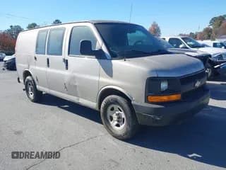 ✅ 2008 Chevrolet Express Cargo • VIN: 1GCFG15X281157469 • Lot: 43687791. Listed on IAAI with 142,261 mi. Free auction sales archive from the USA and detailed vehicle history report at DreamBid. Image 1.