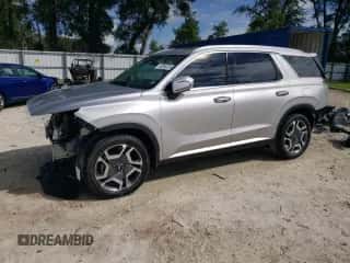 2025 Hyundai Palisade SEL Premium с VIN KM8R4DGE6SU834012, выставлен на аукционе Copart как лот 73240724 с пробегом 816 миль миль и На запчасти • Non repairable. История ставок и продаж доступна на DreamBid. Изображение 1.