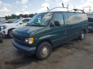 ✅ 1999 Ford Econoline Cargo • VIN: 1FTRE14L3XHA24386 • Lot: 58691045. Wystawiony na Copart z przebiegiem 129 115 mil. Bezpłatny archiwum sprzedaży aukcyjnych z USA i szczegółowy raport historii pojazdu na DreamBid. Zdjęcie 1.