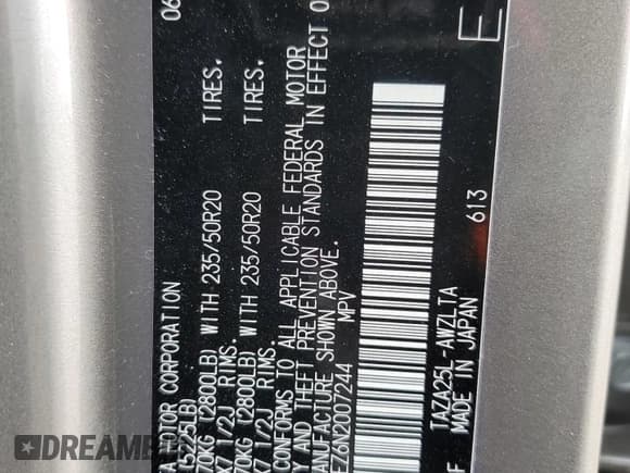 ✅ 2022 Lexus NX 350 Luxury • VIN: JTJHGCEZ6N2007244 • Lot: 64692144. Listed on Copart with 21,030 mi. Free auction sales archive from the USA and detailed vehicle history report at DreamBid. Image 15.