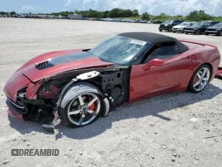 ✅ 2014 Chevrolet Corvette 2LT • VIN: 1G1YD3D74E5129409 • Lot: 60995065. Listed on Copart with 50,167 mi. Free auction sales archive from the USA and detailed vehicle history report at DreamBid. Image 1.