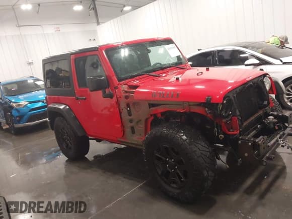 ✅ 2016 Jeep Wrangler Willys Wheeler • VIN: 1C4AJWAG4GL141467 • Lot: 43513365. Listed on IAAI with 85,653 mi. Free auction sales archive from the USA and detailed vehicle history report at DreamBid. Image 14.
