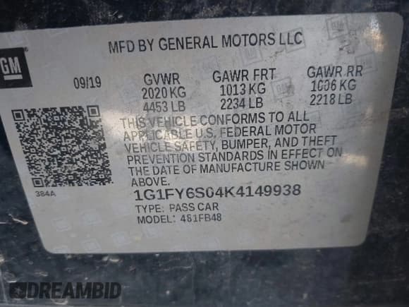 ✅ 2019 Chevrolet Bolt EV LT • VIN: 1G1FY6S04K4149938 • Lot: 41968737. Wystawiony na IAAI z przebiegiem 43 545 mil. Bezpłatny archiwum sprzedaży aukcyjnych z USA i szczegółowy raport historii pojazdu na DreamBid. Zdjęcie 9.