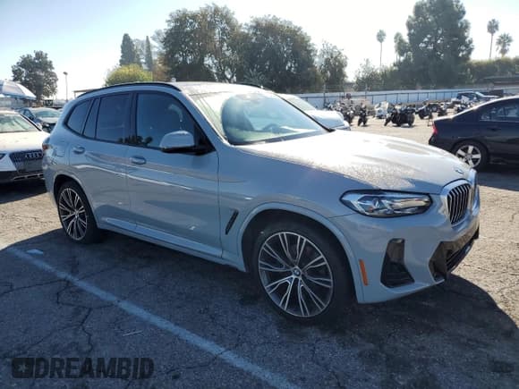 ✅ 2022 BMW X3 xDrive30i • VIN: 5UX53DP09N9M29567 • Lot: 91645505. Wystawiony na Copart z przebiegiem 36 771 mil. Bezpłatny archiwum sprzedaży aukcyjnych z USA i szczegółowy raport historii pojazdu na DreamBid. Zdjęcie 4.
