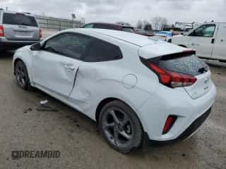 2019 Hyundai Veloster 2.0 z VIN KMHTG6AF4KU008804, wystawiony jako Copart lot #47407425 z przebiegiem 135 729 mil mil oraz Szkoda całkowita • Salvage title. Historia ofert i sprzedaży dostępna na DreamBid. Obrazek 2.