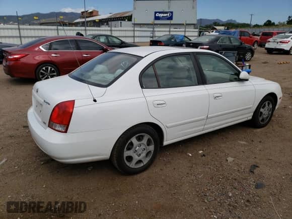 2002 Hyundai Elantra GLS z VIN KMHDN45D92U366486, wystawiony jako Copart lot #59576134 z przebiegiem 173 572 mil mil oraz Czysty tytuł • Clean title. Historia ofert i sprzedaży dostępna na DreamBid. Obrazek 3.