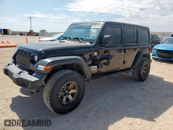 ✅ 2020 Jeep Wrangler Unlimited Sport S • VIN: 1C4HJXDG7LW337797 • Lot: 84811515. Listed on Copart with 127,802 mi. Free auction sales archive from the USA and detailed vehicle history report at DreamBid. Image 1.