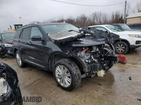 2023 Ford Explorer Limited with VIN 1FM5K8FW7PNA00256, listed as a Copart auction lot 86546354 with Not provided miles and Salvage title. Bid and sale history available at DreamBid. Image 4.