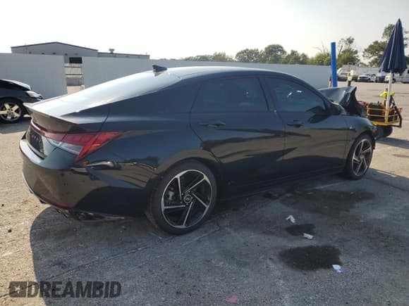 ✅ 2023 Hyundai Elantra N Line • VIN: KMHLR4AFXPU540547 • Lot: 71373055. Listed on Copart with 43,044 mi. Free auction sales archive from the USA and detailed vehicle history report at DreamBid. Image 3.