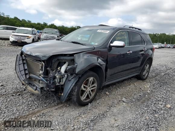 2017 Chevrolet Equinox Premier с VIN 2GNFLGEKXH6119592, выставлен на аукционе Copart как лот 61825685 с пробегом 124 169 миль миль и Списание • Salvage title. История ставок и продаж доступна на DreamBid. Изображение 1.