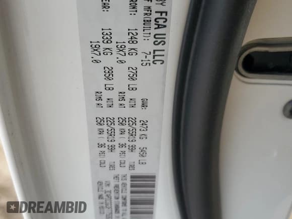 ✅ 2015 Dodge Journey Crossroad • VIN: 3C4PDCGG3FT752634 • Lot: 57660055. Wystawiony na Copart z przebiegiem 252 468 mil. Bezpłatny archiwum sprzedaży aukcyjnych z USA i szczegółowy raport historii pojazdu na DreamBid. Zdjęcie 13.