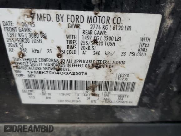 ✅ 2016 Ford Explorer XLT • VIN: 1FM5K7D84GGA23075 • Lot: 87130265. Wystawiony na Copart z przebiegiem 193 008 mil. Bezpłatny archiwum sprzedaży aukcyjnych z USA i szczegółowy raport historii pojazdu na DreamBid. Zdjęcie 13.