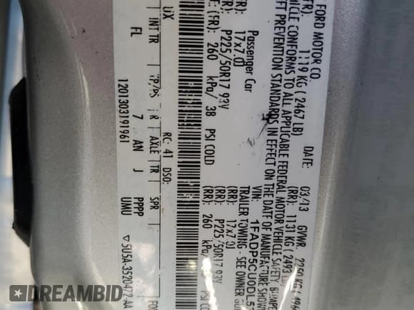 ✅ 2013 Ford C-Max SEL • VIN: 1FADP5CU0DL530472 • Лот: 85587515. Опубликован ранее на Copart с пробегом 145 005 миль. Бесплатный доступ к архиву аукционных продаж из США и подробный отчёт об истории автомобиля на DreamBid. Изображение 12.