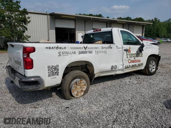 2022 Chevrolet Silverado 1500 Work Truck z VIN 3GCNWAED1NG202824, wystawiony jako Copart lot #60652915 z przebiegiem 56 196 mil mil oraz Szkoda całkowita • Salvage title. Historia ofert i sprzedaży dostępna na DreamBid. Obrazek 3.