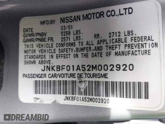 ✅ 2002 Infiniti Q45 • VIN: JNKBF01A52M002920 • Лот: 41766466. Опубликован ранее на IAAI с пробегом Не указан. Бесплатный доступ к архиву аукционных продаж из США и подробный отчёт об истории автомобиля на DreamBid. Изображение 9.